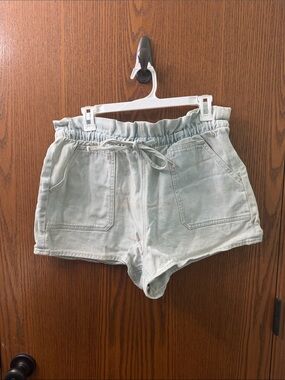 Vigoss High Waist Drawstring Denim Shorts